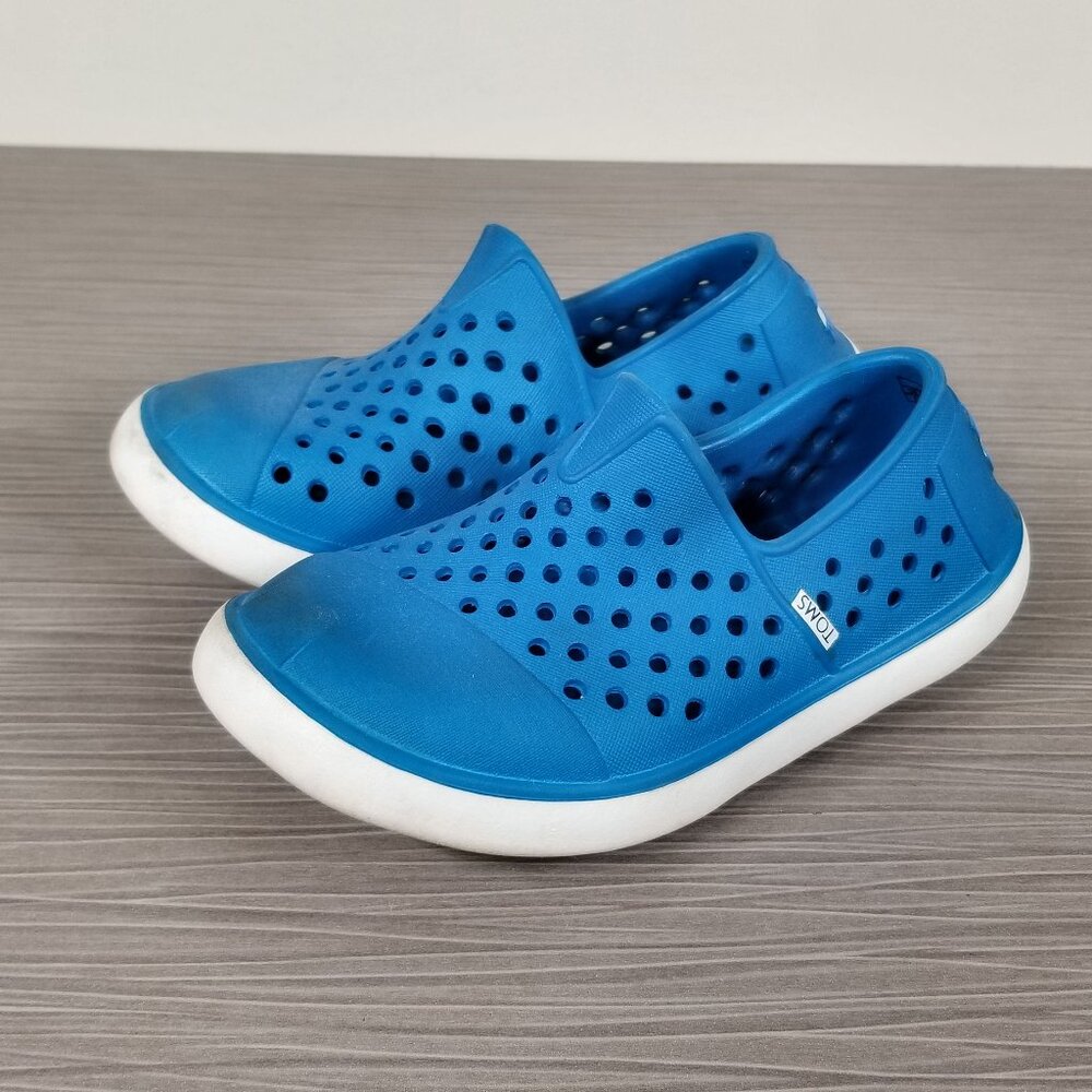 TOMS Boys Blue Slip-On Water Shoes, Toddler Size 9